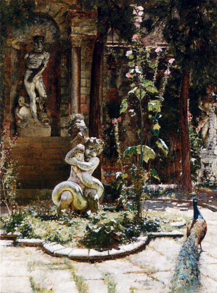 William Logsdail The Garden Of The Palazzo Malipiero